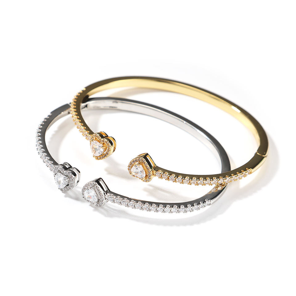 Champagne Heart Bangle