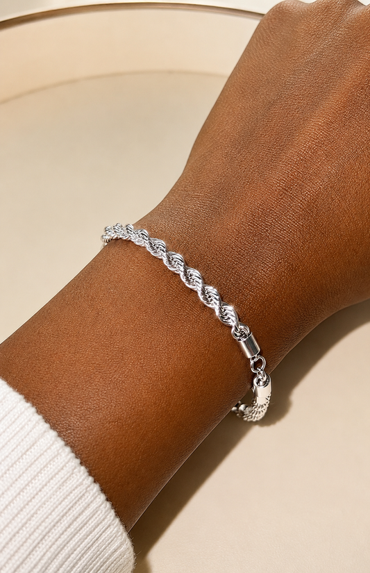 Sterling Twist Bracelet